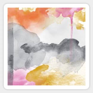 Tequila Sunrise #painting, #watercolor Sticker